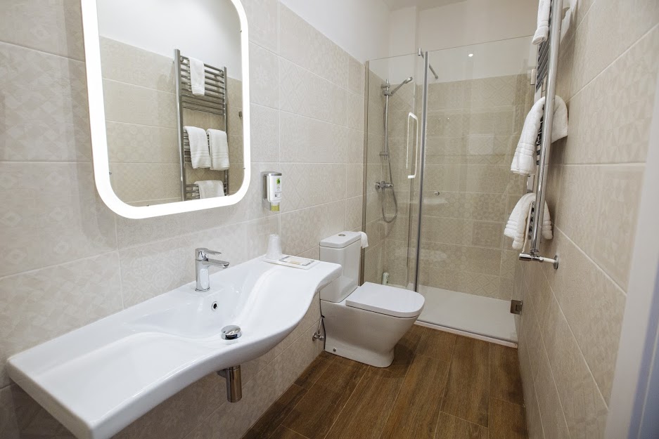 Habitación  del hotel Santa Cruz de Cangas de Onís